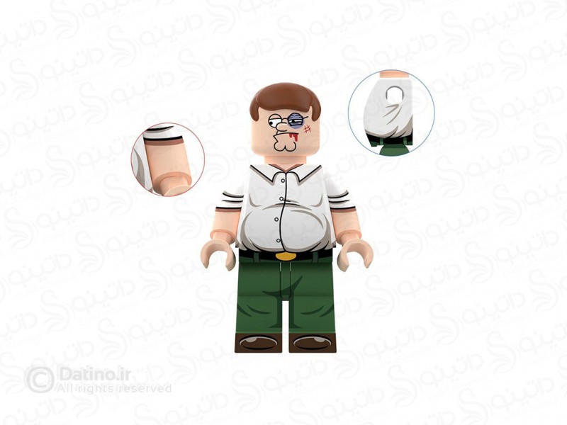 عکس مینی فیگور طرح پیتر گریفین کتک خورده انیمیشن مرد خانواده DY533A - انواع مدل مینی فیگور طرح پیتر گریفین کتک خورده انیمیشن مرد خانواده DY533A