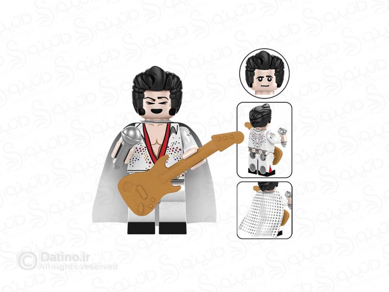 عکس مینی فیگور طرح الویس آرون پریسلی با گیتار DZ178 - انواع مدل مینی فیگور طرح الویس آرون پریسلی با گیتار DZ178