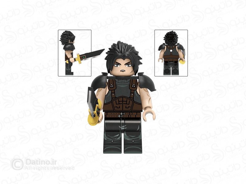 عکس مینی فیگور طرح زک فیر با شمشیر انیمیشن فاینال فانتزی DT007 - انواع مدل مینی فیگور طرح زک فیر با شمشیر انیمیشن فاینال فانتزی DT007