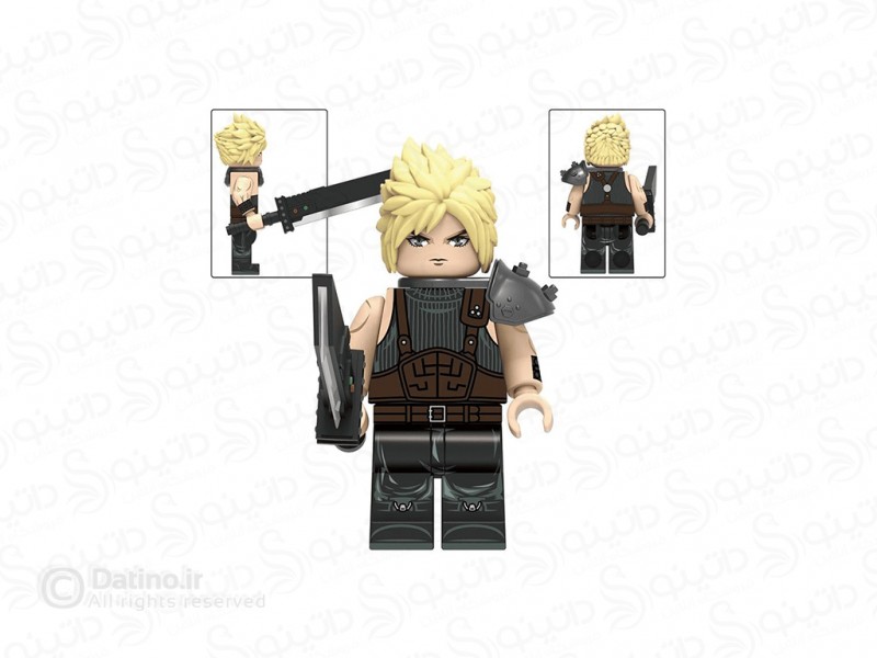عکس مینی فیگور طرح کلاود استرایف جدی با سلاح انیمیشن فاینال فانتزی DT008 - انواع مدل مینی فیگور طرح کلاود استرایف جدی با سلاح انیمیشن فاینال فانتزی DT008