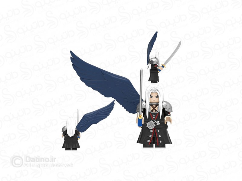 عکس مینی فیگور طرح سفیروٍ با شمشیر انیمیشن فاینال فانتزی DT009 - انواع مدل مینی فیگور طرح سفیروٍ با شمشیر انیمیشن فاینال فانتزی DT009