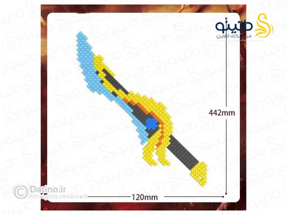 عکس مینی فیگور لگویی طرح شمشیر اژدها لاجوردی 6601 - انواع مدل مینی فیگور لگویی طرح شمشیر اژدها لاجوردی 6601