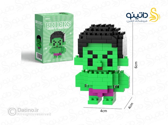 عکس مینی فیگور لگویی طرح هالک عصبانی F3023 - انواع مدل مینی فیگور لگویی طرح هالک عصبانی F3023