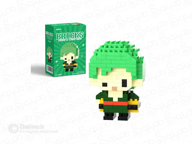 عکس مینی فیگور لگویی طرح زورو مهربان انیمه وان پیس F3035 - انواع مدل مینی فیگور لگویی طرح زورو مهربان انیمه وان پیس F3035