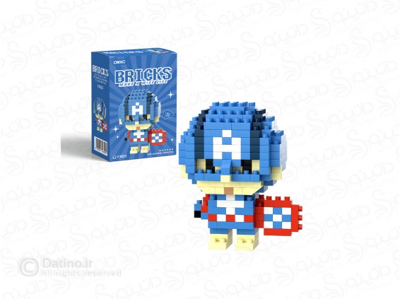 عکس مینی فیگور لگویی طرح کاپیتان آمریکا با سپر F3025 - انواع مدل مینی فیگور لگویی طرح کاپیتان آمریکا با سپر F3025