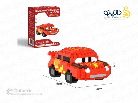 عکس مینی فیگور لگویی طرح مک کوئین انیمیشن ماشین ها V4005 - انواع مدل مینی فیگور لگویی طرح مک کوئین انیمیشن ماشین ها V4005