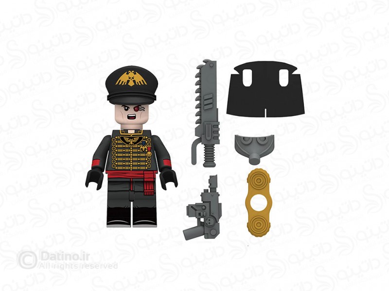 عکس مینی فیگور طرح افسر تفنگدار فضایی آینده تاریک با تجهیزات وارهمر N208 - انواع مدل مینی فیگور طرح افسر تفنگدار فضایی آینده تاریک با تجهیزات وارهمر N208