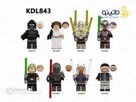 مینی فیگور طرح شخصیت های دنیای جنگ ستارگان مجموعه 8 عددی KDL843