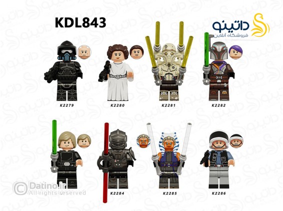 عکس مینی فیگور طرح شخصیت های دنیای جنگ ستارگان مجموعه 8 عددی KDL843 - انواع مدل مینی فیگور طرح شخصیت های دنیای جنگ ستارگان مجموعه 8 عددی KDL843