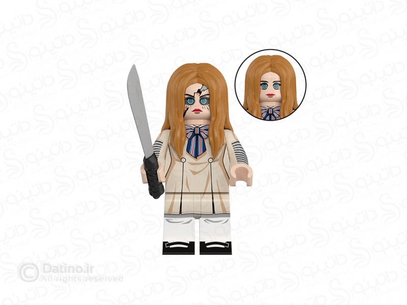 عکس مینی فیگور طرح مگان ترسناک با خنجر خونین WM2894 - انواع مدل مینی فیگور طرح مگان ترسناک با خنجر خونین WM2894