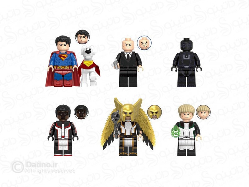 عکس مینی فیگور طرح شخصیت های دنیای سوپرمن مجموعه 6 عددی G0139 - انواع مدل مینی فیگور طرح شخصیت های دنیای سوپرمن مجموعه 6 عددی G0139