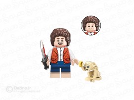 مینی فیگور طرح فرودو بگینز خندان با شمشیر و گالوم و حلقه فیلم ارباب حلقه ها TV5093