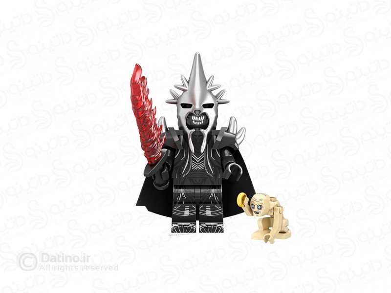 عکس مینی فیگور طرح ویچ کینگ انگمار با گالوم و سلاح فیلم ارباب حلقه ها TV5087 - انواع مدل مینی فیگور طرح ویچ کینگ انگمار با گالوم و سلاح فیلم ارباب حلقه ها TV5087