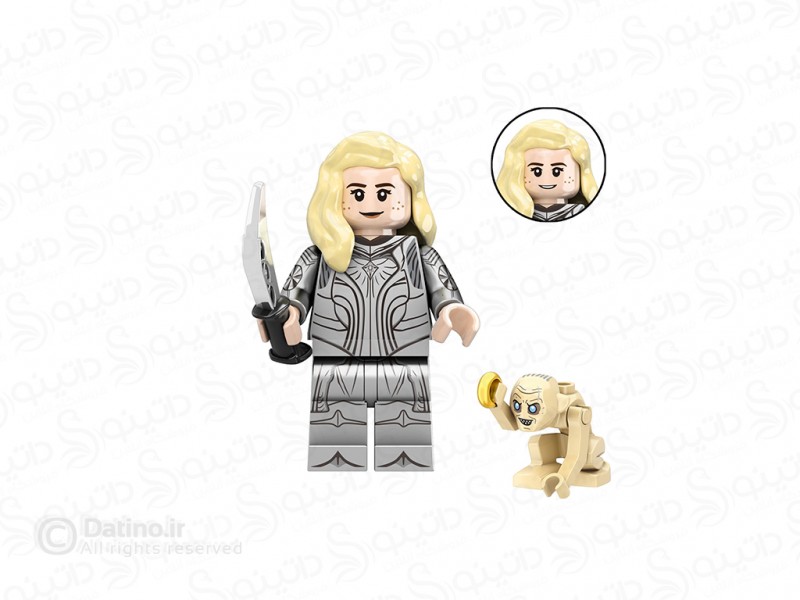 عکس مینی فیگور طرح گالادریل بانوی الف جنگل لوتلورین با گالوم و سلاح فیلم ارباب حلقه ها TV5090 - انواع مدل مینی فیگور طرح گالادریل بانوی الف جنگل لوتلورین با گالوم و سلاح فیلم ارباب حلقه ها TV5090