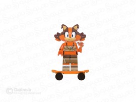 مینی فیگور طرح استیکس با اسکیت بورد انیمیشن سونیک WM949