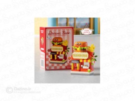 ساختنی کیت خانه مینیاتوری طرح رستوران همبرگر و سرخ کردنی K364