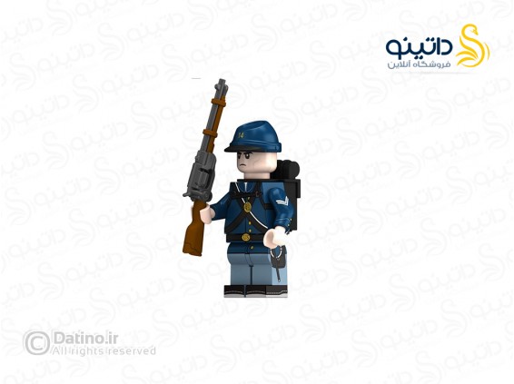 عکس مینی فیگور طرح سرباز آمریکایی نگهبان جنگ جهانی جدی با سلاح و کوله پشتی N401 - انواع مدل مینی فیگور طرح سرباز آمریکایی نگهبان جنگ جهانی جدی با سلاح و کوله پشتی N401