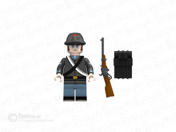 عکس مینی فیگور طرح سرباز آمریکایی نگهبان جنگ جهانی جدی با سلاح و کوله پشتی N401 - انواع مدل مینی فیگور طرح سرباز آمریکایی نگهبان جنگ جهانی جدی با سلاح و کوله پشتی N401