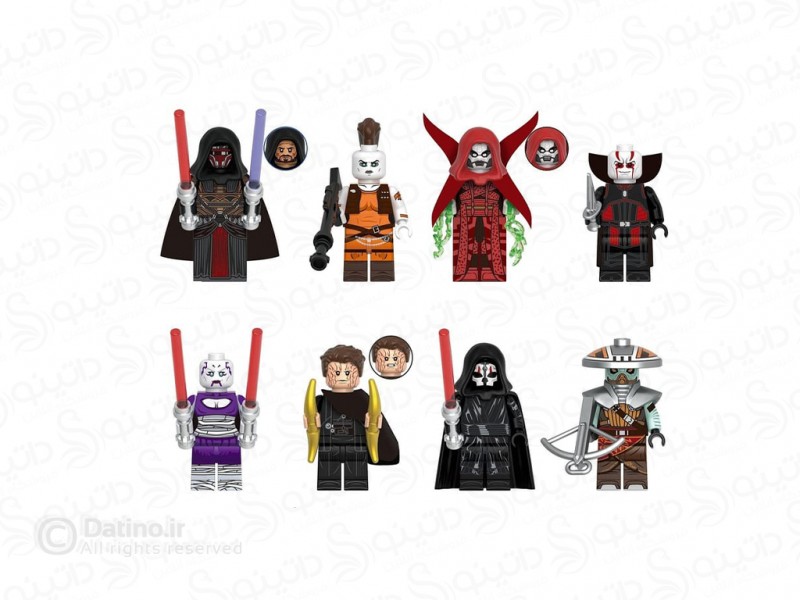 عکس مینی فیگور طرح شخصیت های شرور جنگ ستارگان مجموعه 8 عددی G0157 - انواع مدل مینی فیگور طرح شخصیت های شرور جنگ ستارگان مجموعه 8 عددی G0157