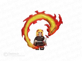 مینی فیگور طرح رنگوکو کیوجورو هیجان زده با شمشیر انیمه شیطان کش WM3005