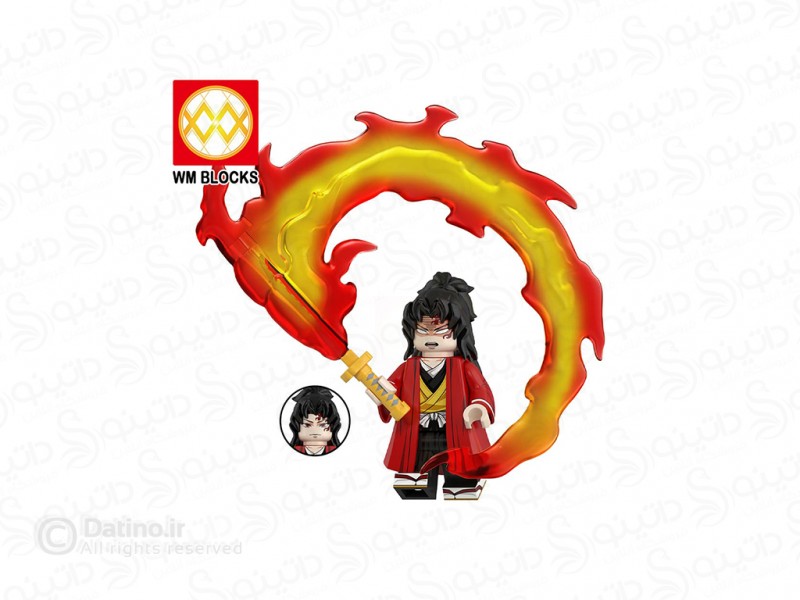 عکس مینی فیگور طرح تسوگیکونی یوریچی قدرتمند با شمشیر انیمه شیطان کش WM3003 - انواع مدل مینی فیگور طرح تسوگیکونی یوریچی قدرتمند با شمشیر انیمه شیطان کش WM3003