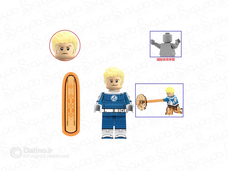 عکس مینی فیگور طرح هیومن تورچ مظلوم فیلم چهار شگفت انگیز AF335 - انواع مدل مینی فیگور طرح هیومن تورچ مظلوم فیلم چهار شگفت انگیز AF335