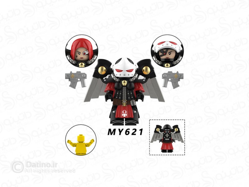 عکس مینی فیگور طرح سرافیم جدی با زره بالدار بازی وارهمر MY621 - انواع مدل مینی فیگور طرح سرافیم جدی با زره بالدار بازی وارهمر MY621