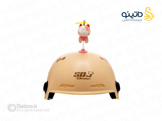 عکس دکور کلاه کاسکت طرح گربه انیمه ای معلق فرفره ای 21098 - انواع مدل دکور کلاه کاسکت طرح گربه انیمه ای معلق فرفره ای 21098