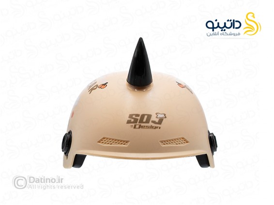 عکس کور کلاه کاسکت طرح تک شاخ شیطانی فانتزی 21151 - انواع مدل کور کلاه کاسکت طرح تک شاخ شیطانی فانتزی 21151