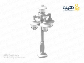 قطعه لگو طرح چراغ حیاطی پنج شعله 21244