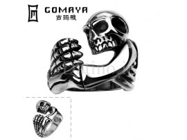 انگشتر مردانه اسکلت مومیایی مایان-Gomaya.R.30