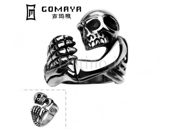 عکس انگشتر مردانه اسکلت مومیایی مایان-Gomaya.R.30 - انواع مدل انگشتر مردانه اسکلت مومیایی مایان-Gomaya.R.30