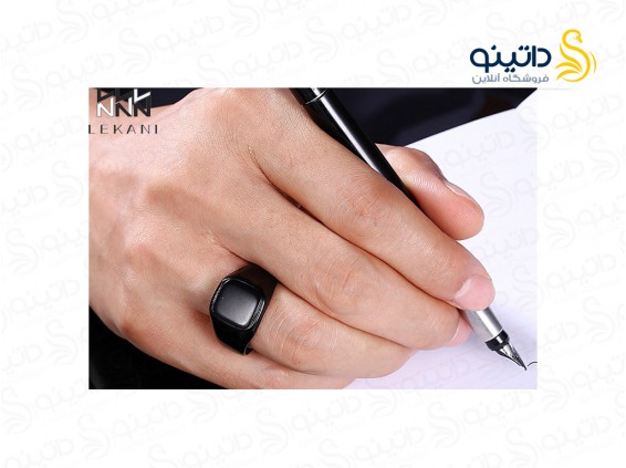 عکس انگشتر مردانه مشکی رالستون lekani-r-7 - انواع مدل انگشتر مردانه مشکی رالستون lekani-r-7