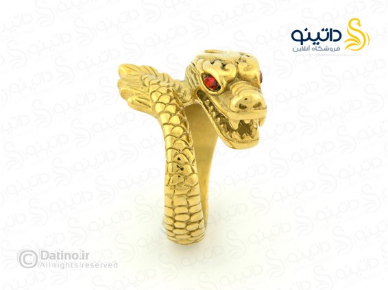 عکس انگشتر مردانه اژدهای طلایی معبد xiaonuo-r-5 - انواع مدل انگشتر مردانه اژدهای طلایی معبد xiaonuo-r-5