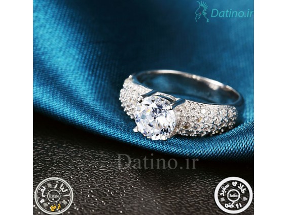 عکس انگشتر زنانه الماس انجیمت کلاسیک-Royal.R.15 - انواع مدل انگشتر زنانه الماس انجیمت کلاسیک-Royal.R.15