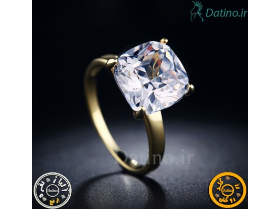 عکس انگشتر زنانه روکش رز گلد سیمپل آوریک الماس-Royal.R.21 - انواع مدل انگشتر زنانه روکش رز گلد سیمپل آوریک الماس-Royal.R.21