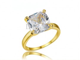 انگشتر زنانه روکش رز گلد سیمپل آوریک الماس-Royal.R.21