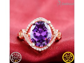 انگشتر زنانه آمیتیست والنتینو-Royal.R.59