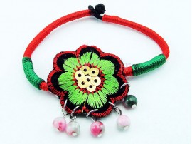 دستبند بافتنی زنانه طرح گل سیب-Toxic.B.17