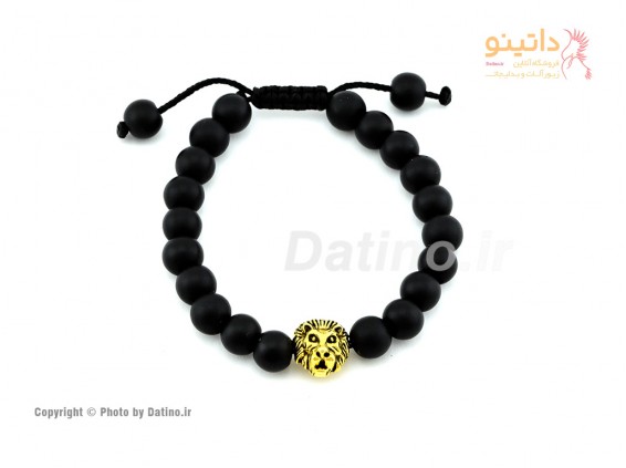 عکس دستبند مردانه شیر طلایی-zarrin-b-14 - انواع مدل دستبند مردانه شیر طلایی-zarrin-b-14