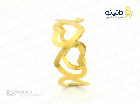 عکس دستبند زنانه النگویی قلب کاریسا zarrin-b-72 - انواع مدل دستبند زنانه النگویی قلب کاریسا zarrin-b-72