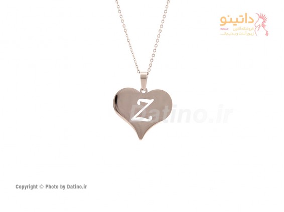 عکس گردنبند قلب حرف اسم انگلیسی-Zarrin.N.21 - انواع مدل گردنبند قلب حرف اسم انگلیسی-Zarrin.N.21