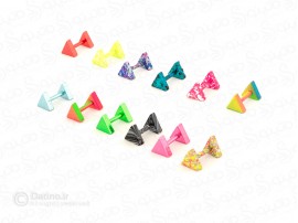 پیرسینگ رنگی گوش مثلثی 12780